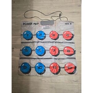 Nintendo Power Pad NES Controller Floor Mat Side A B Gray Blue Red